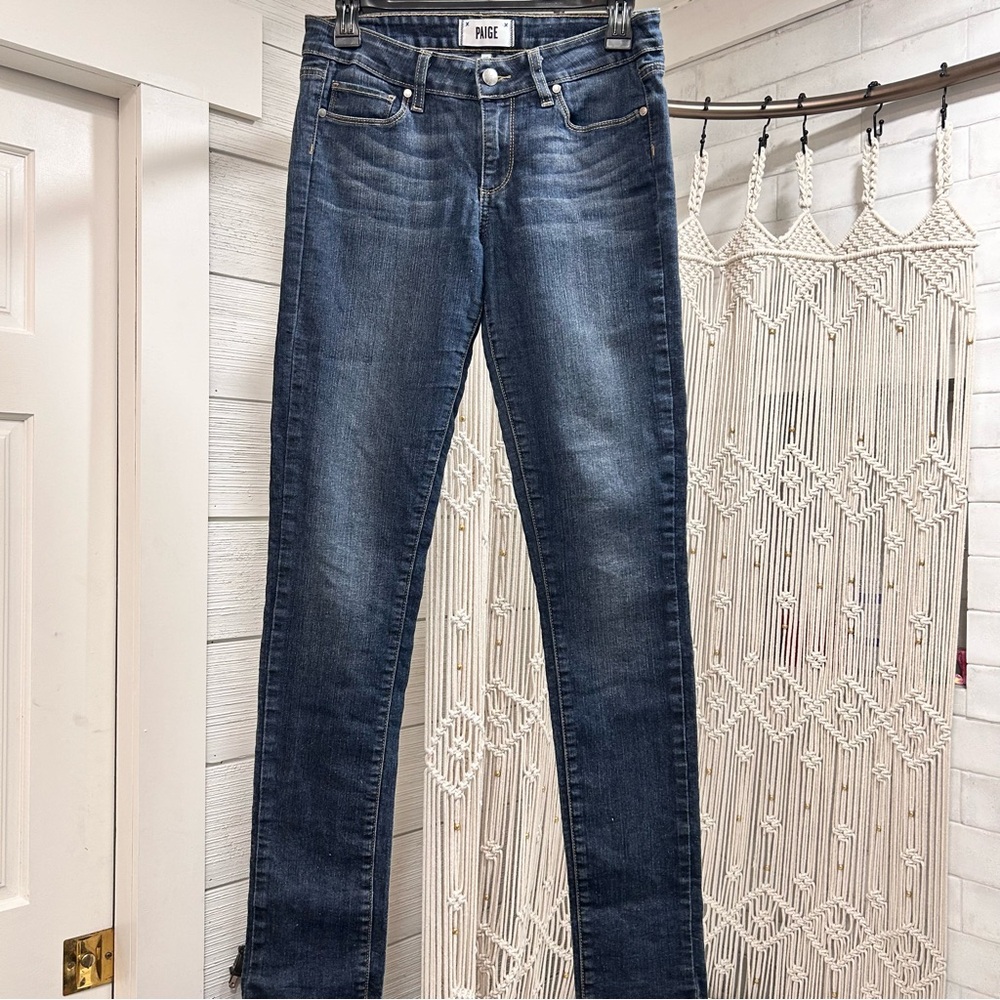 PAIGE Jeans Peg Skinny Blue Wash 27 - Picture 1 of 2